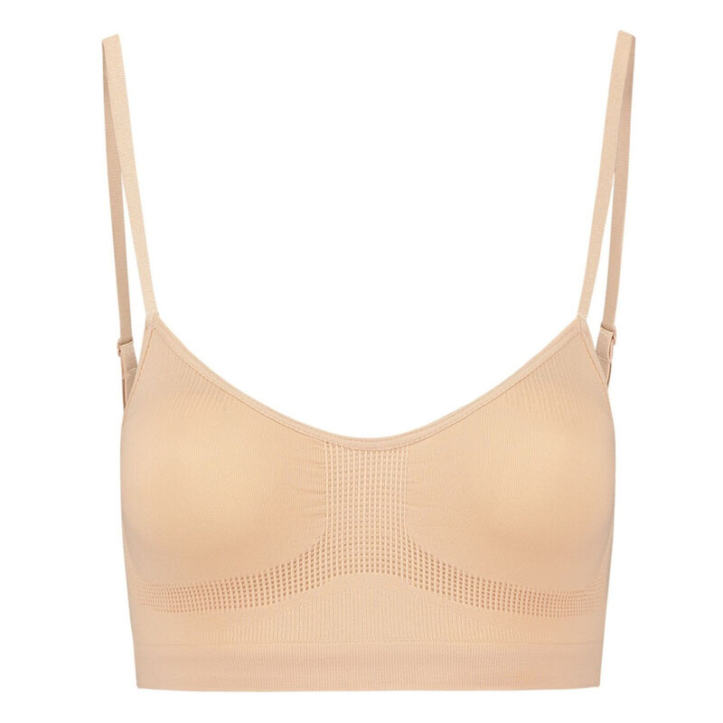 BYE-BRA - BH MIT MITTLEREM HALT OHNE NHTE BEIGE GRÖSSE S
