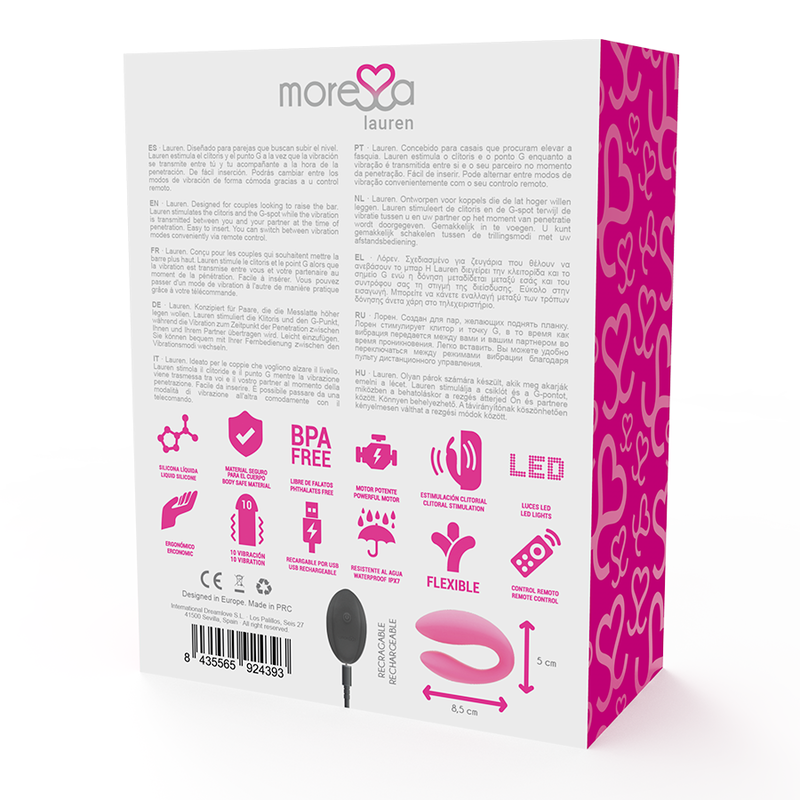 MORESSA - LAUREN KLORISTIMULATOR MIT FERNBEDIENUNG FÜR PAARE