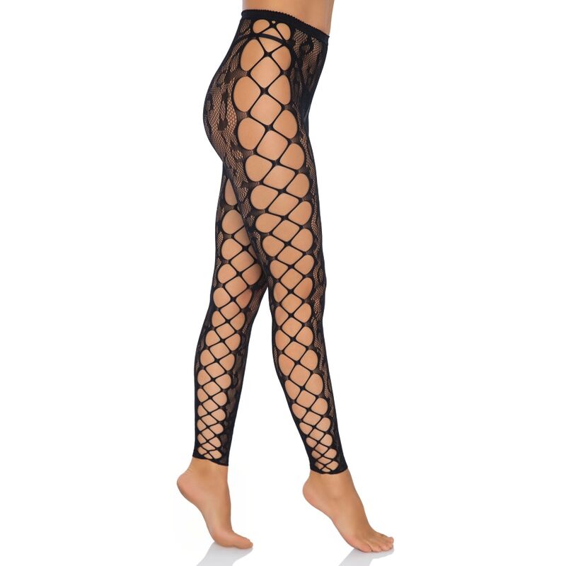 LEG AVENUE - FOOTLOSE CROTCHLESS STRUMPFHOSEN, EINE GRÖSSE