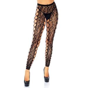 LEG AVENUE - FOOTLOSE CROTCHLESS STRUMPFHOSEN, EINE GRÖSSE
