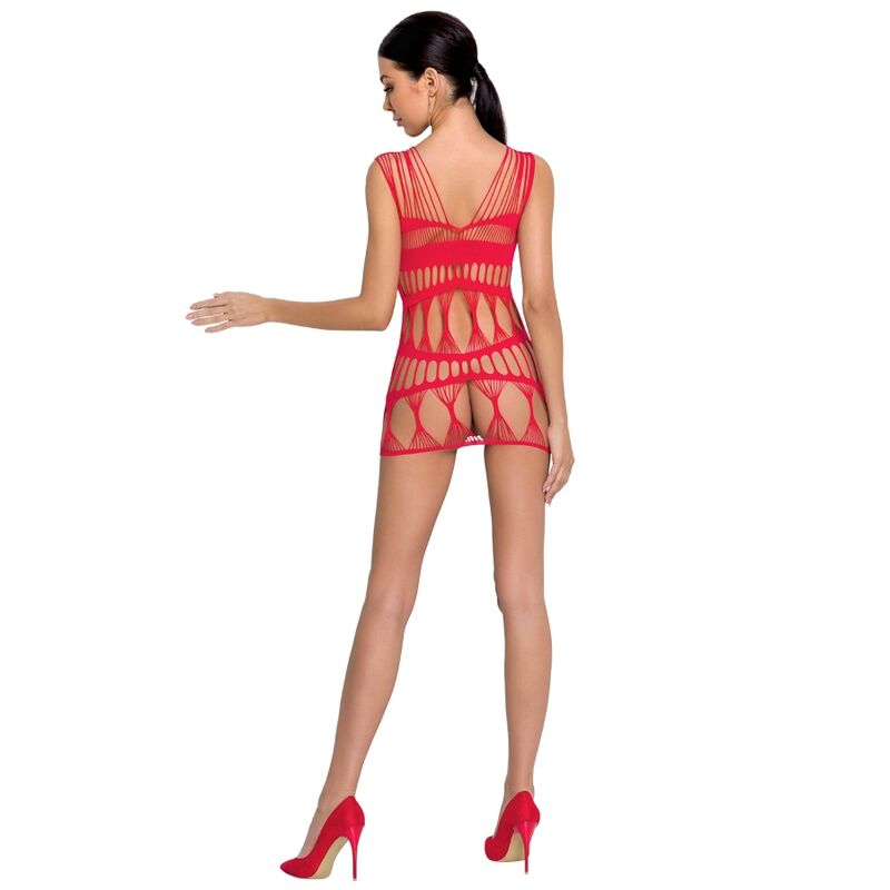 PASSION - WOMAN BS089 Roter Bodystocking, Eine Größe