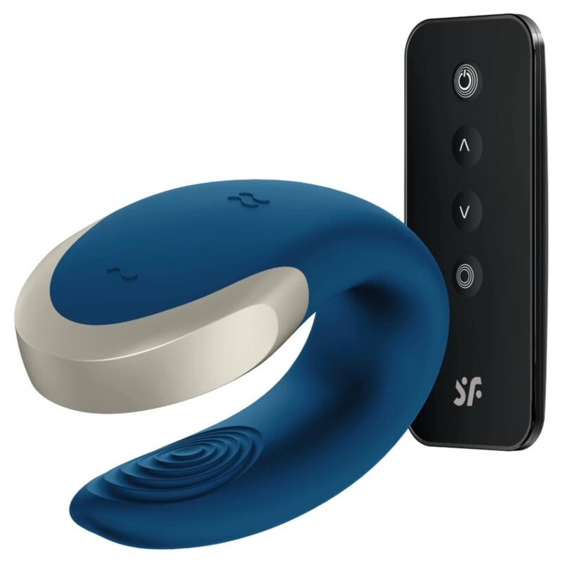SATISFYER - DOUBLE LOVE LUXURY PARTNERVIBRATOR Blau