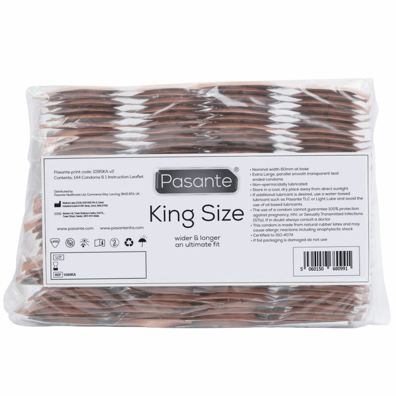 PASANTE - Kondome King Size Beutel 144 Einheiten