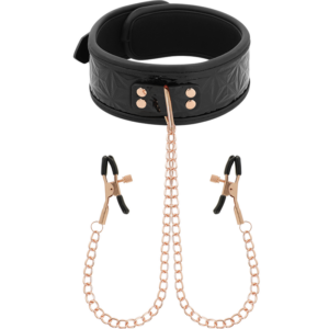 BEGME - BLACK EDITION Halsband mit Nippelklemmen