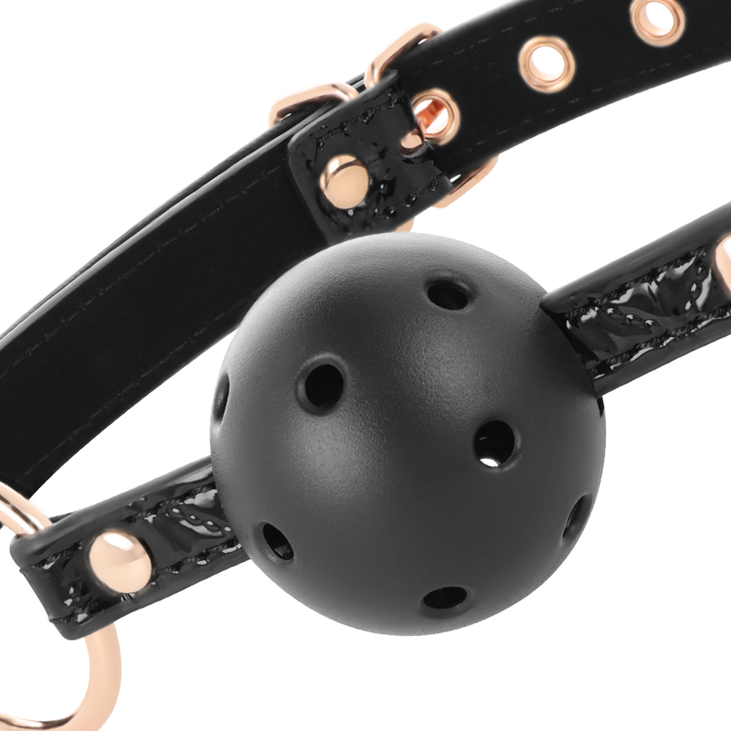 BEGME - BLACK EDITION BALLKNEBEL AUS VEGANEM LEDER
