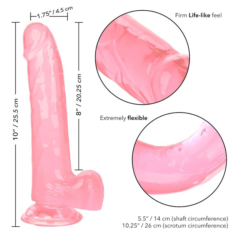 CALEXOTICS - GRÖSSE KÖNIGIN-DILDO ROSA 20,3 CM