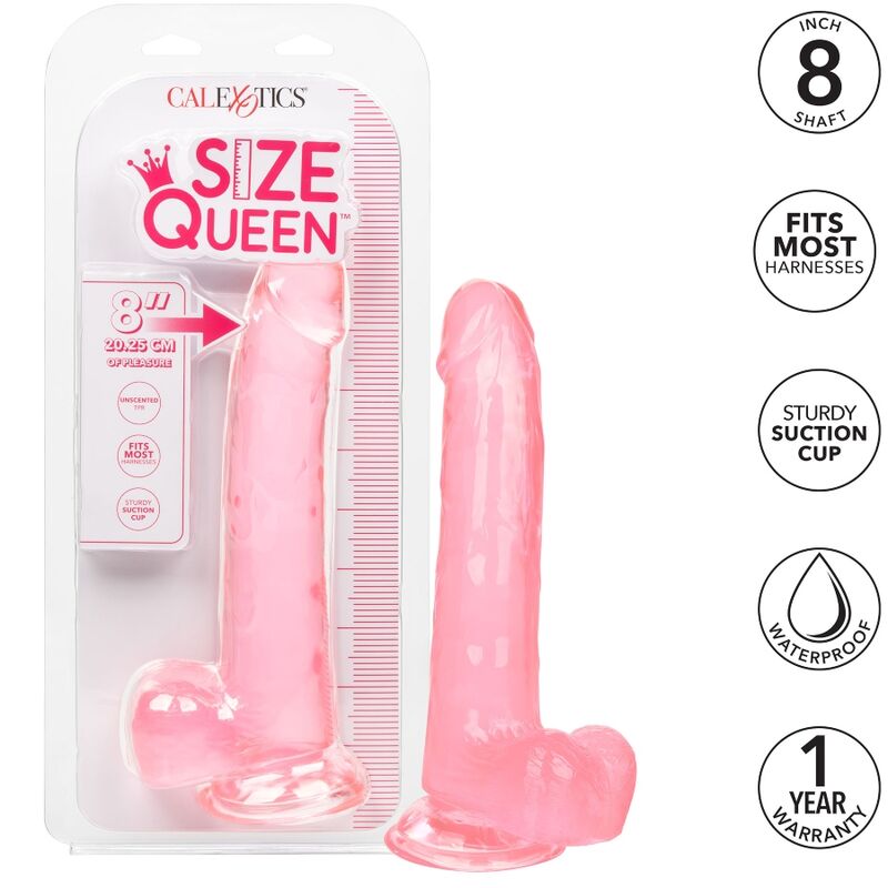 CALEXOTICS - GRÖSSE KÖNIGIN-DILDO ROSA 20,3 CM