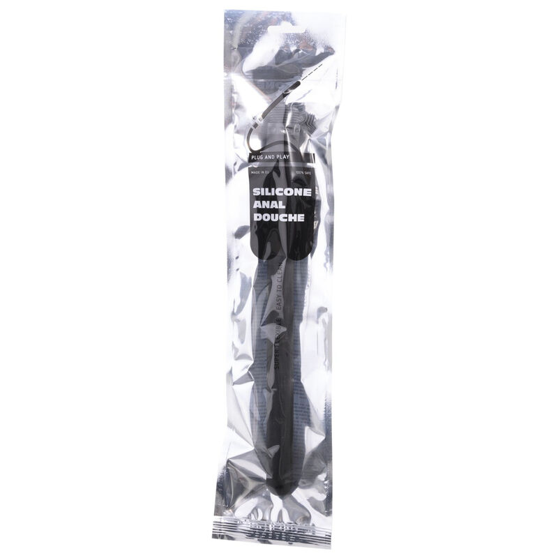 ALL BLACK - Rippierter Duschanal Silikon 27 cm