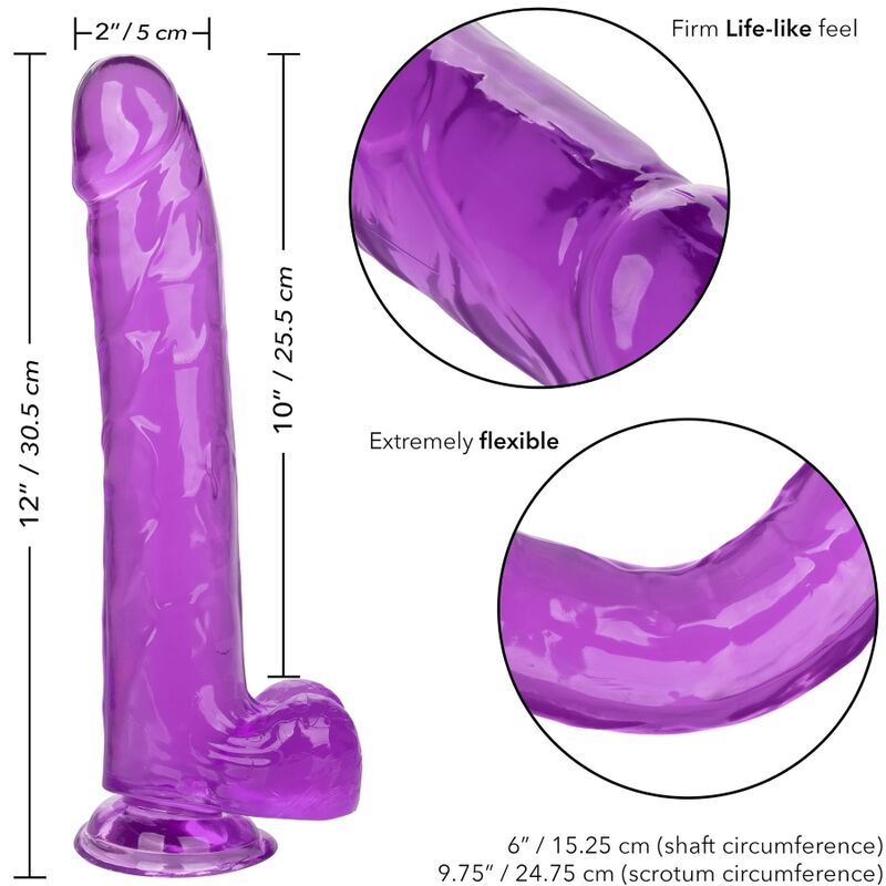 CALEXOTICS - Größe Königin-Dildo Lila 25,5 cm