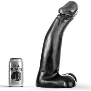 ALL BLACK - Realistischer Fistingdildo 29 cm schwarz