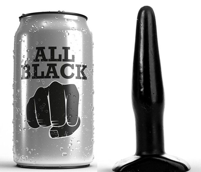 ALL BLACK - Stecker Schwarz 11 cm