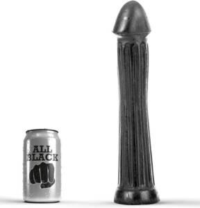 ALL BLACK - Plug-Dildo 31 cm