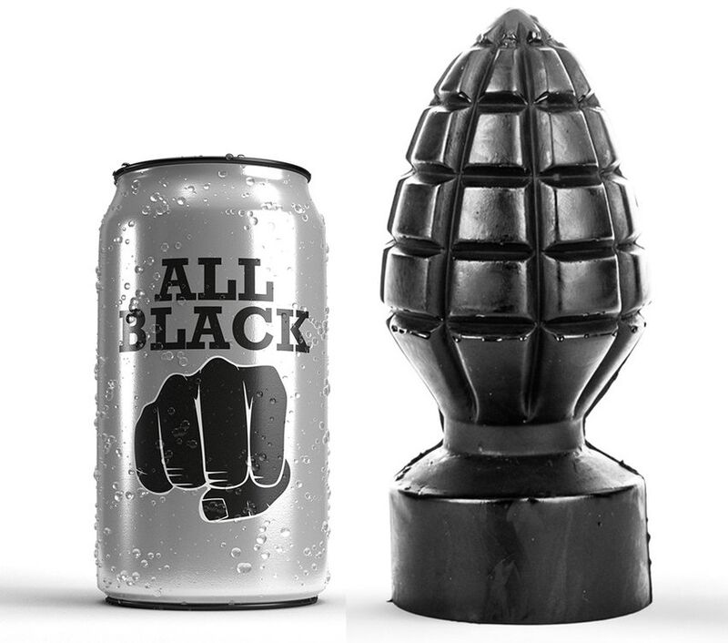 ALL BLACK - Analplug 14 cm