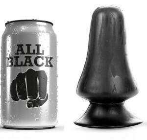 ALL BLACK - Analplug 12 cm