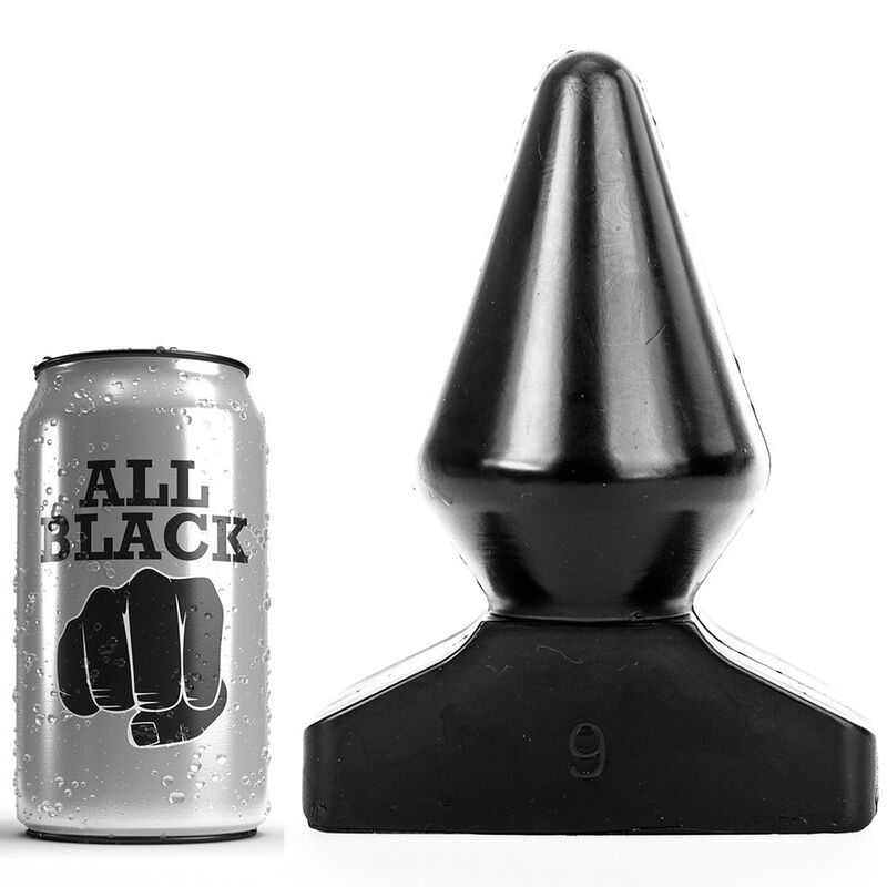 ALL BLACK - Analplug 18,5 cm