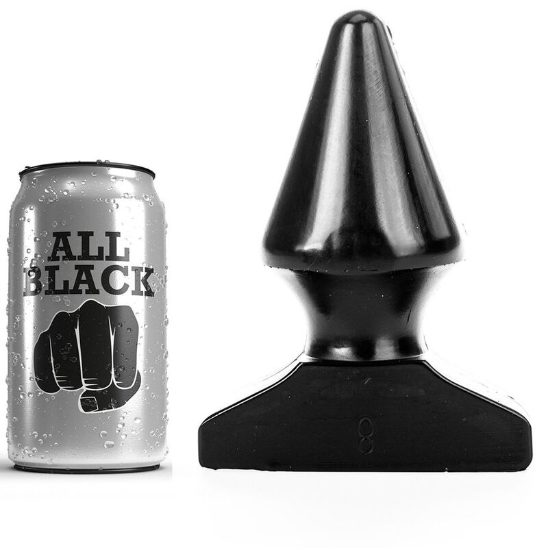 ALL BLACK - Analplug 17 cm