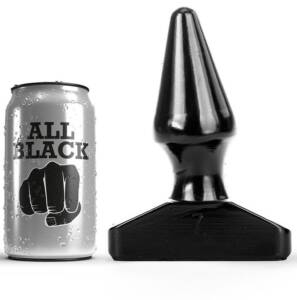 ALL BLACK - Analplug 16 cm
