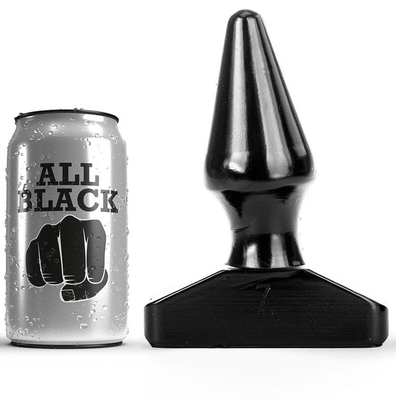 ALL BLACK - Analplug 16 cm