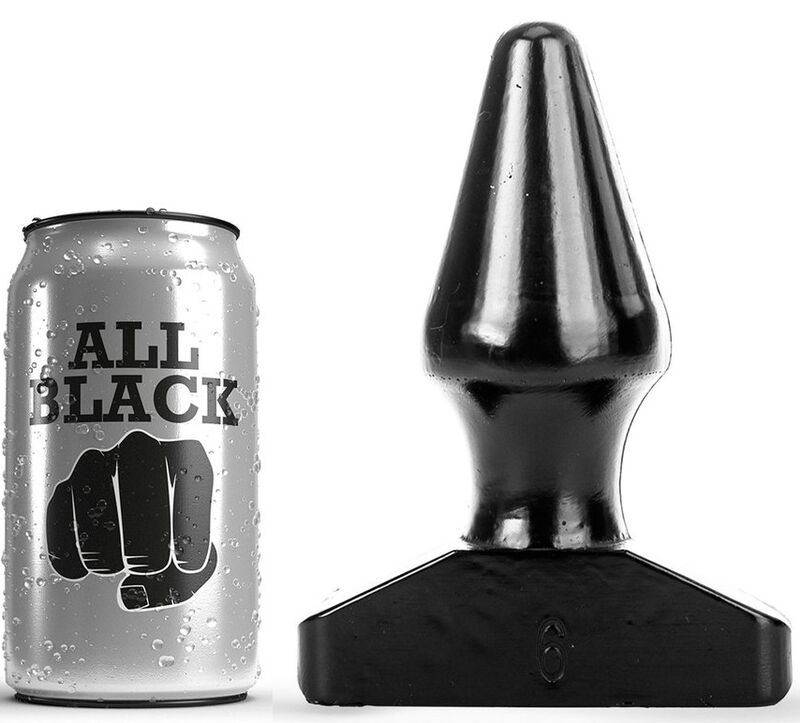 ALL BLACK - Analplug 15,5 cm