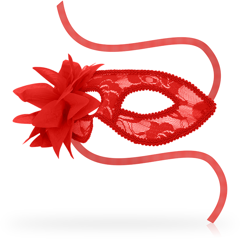 OHMAMA - MASKEN mit Spitze und roten Blumen