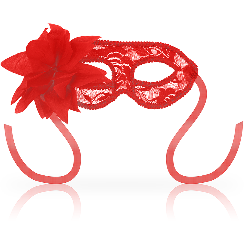 OHMAMA - MASKEN mit Spitze und roten Blumen