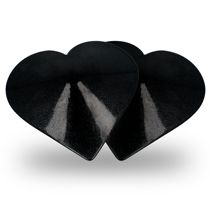 COQUETTE CHIC DESIRE - Nippelabdeckungen mit schwarzen Herzen