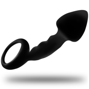 OHMAMA - Gerippter Analplug mit Ring