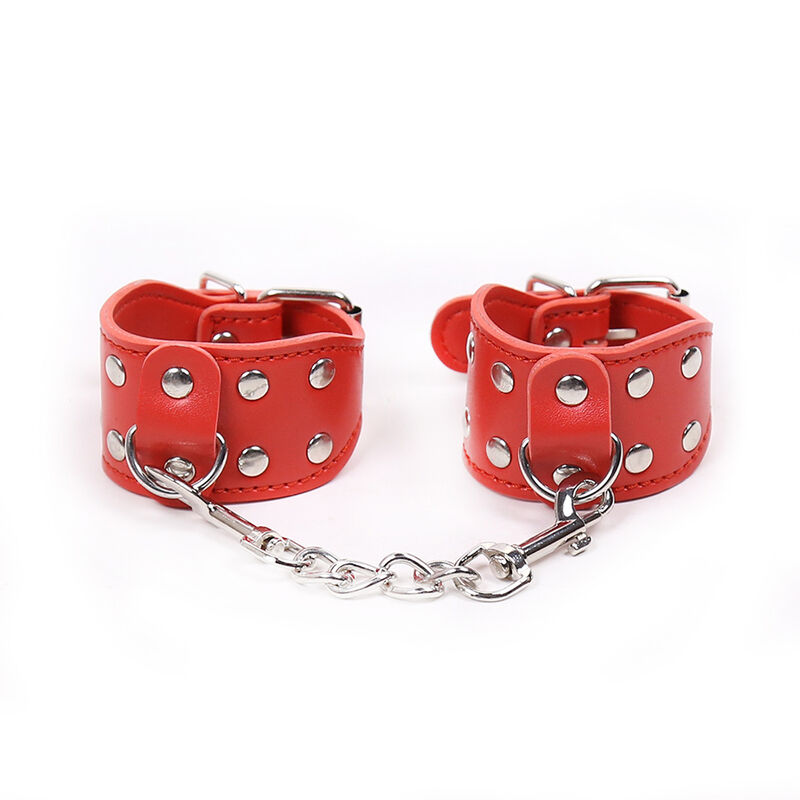 OHMAMA FETISH - Verstellbare Handschellen mit Metallkette