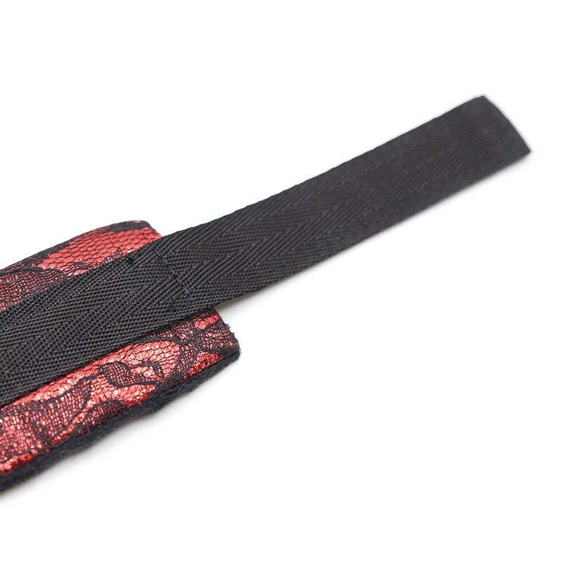 OHMAMA FETISH - Samt-Handschellen mit Nylonband