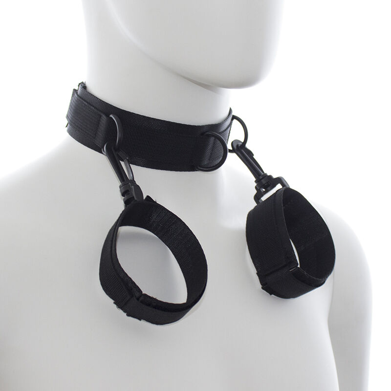 OHMAMA FETISH - Handschellen und Kragen aus Nylon