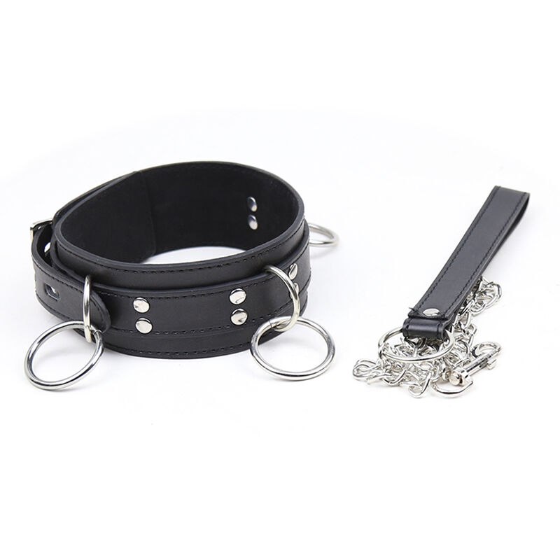 OHMAMA FETISH - Submission-Halskette mit 3 Ringen