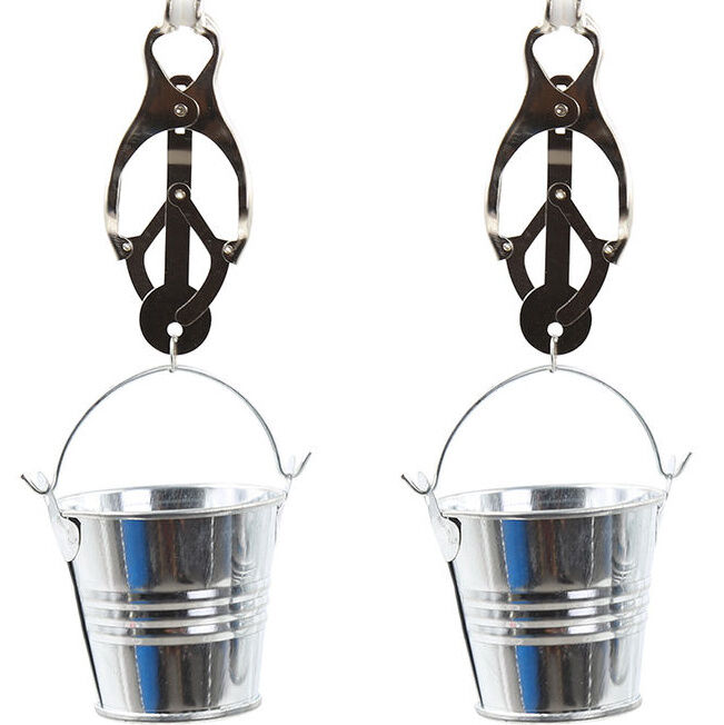 OHMAMA FETISCH NIPPelklemmen MIT EIMER