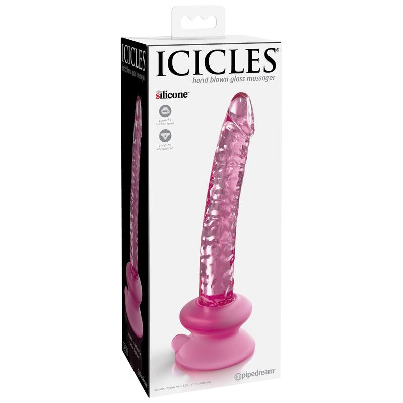 ICICLES - N. 86 Glasdildo mit Saugnapf