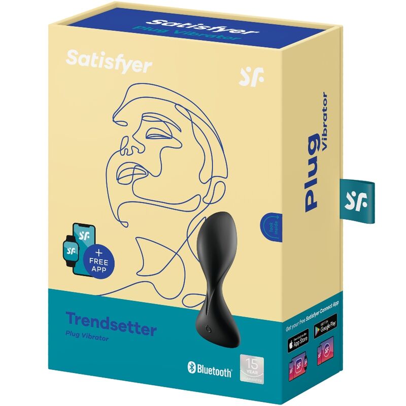 SATISFYER - TRENDSETTER VIBRIERENDER PLUG SCHWARZ