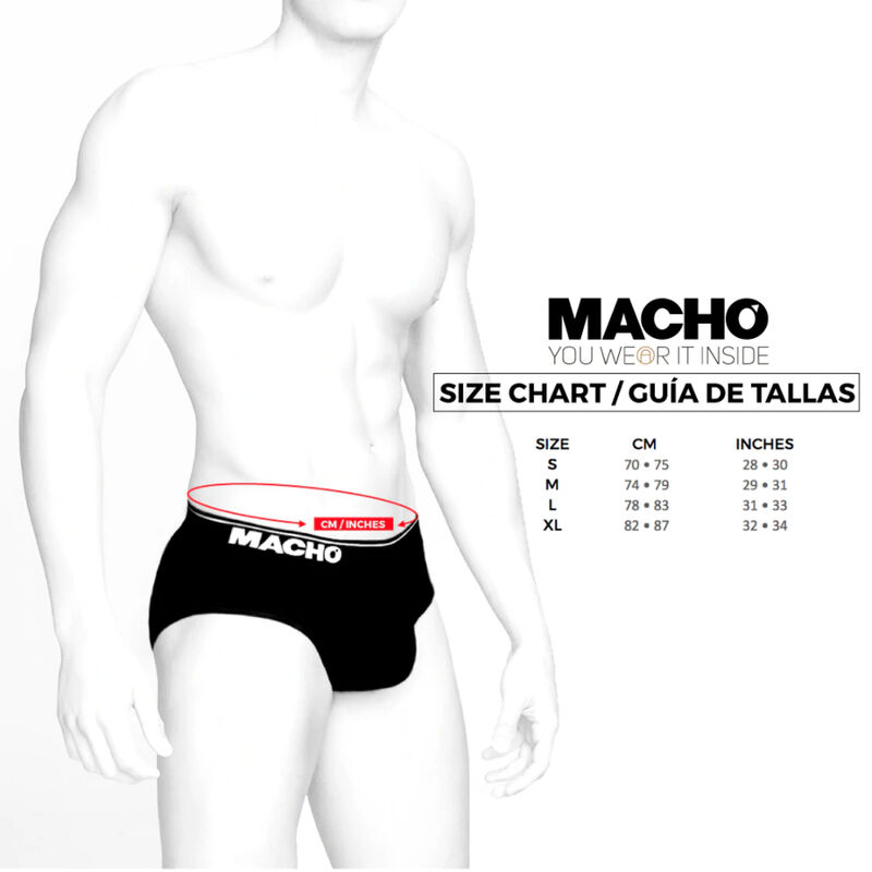 MACHO - MS24R Kurze Unterhose Dunkelrot XL