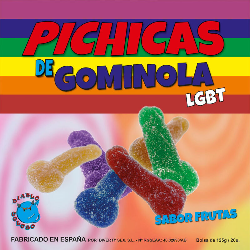 PRIDE - Penis-Gummibärchen mit Zucker LGBT