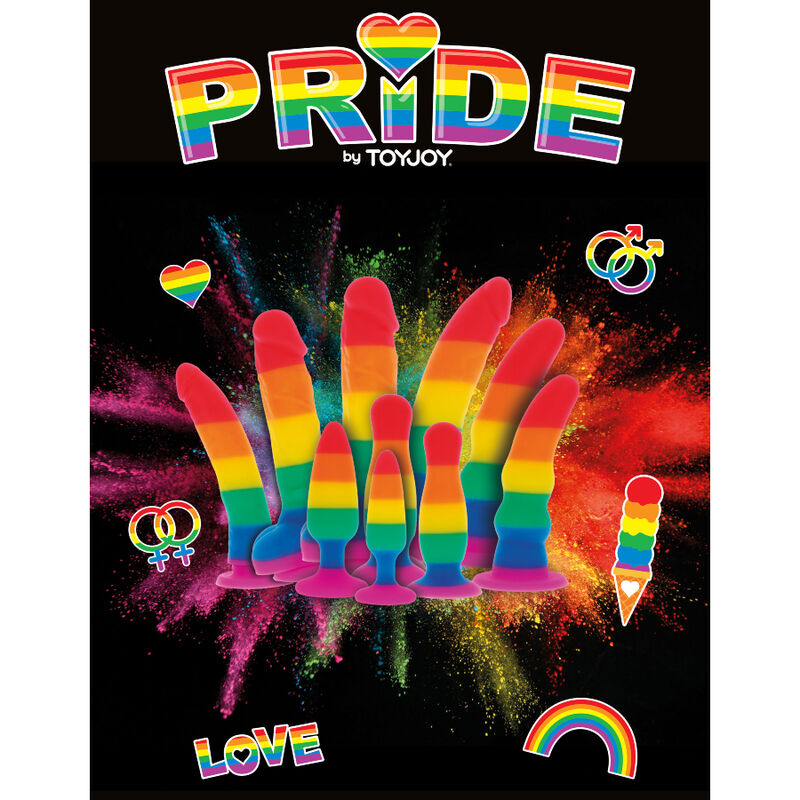 PRIDE - LGBT-Flagge Dildo 15 cm