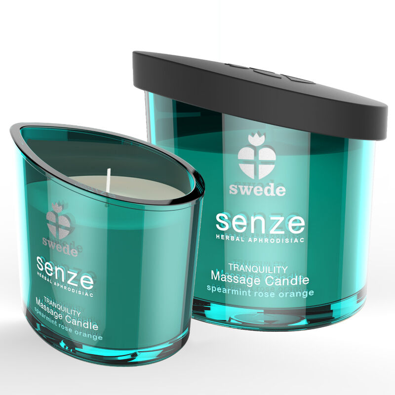 SWEDE - SENZE TRANQUILLITY MASSAGEKERZE - MINZE, ROSE, ORANGE