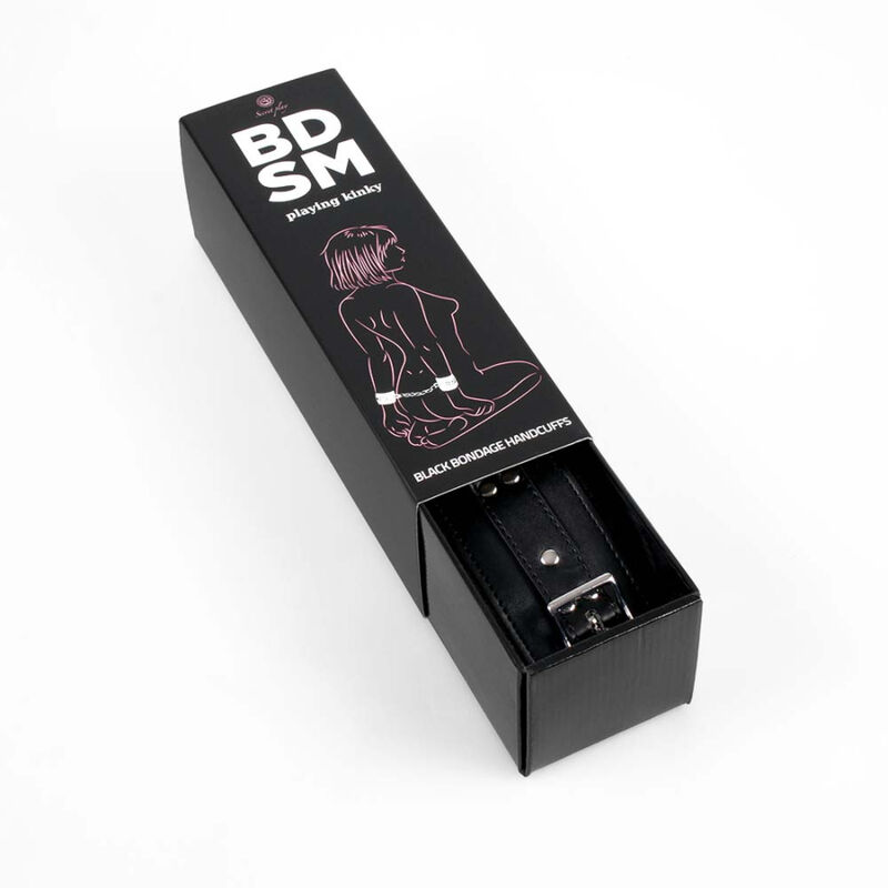 SCHWARZE BONDAGE-HANDSCHELLEN BDSM-KOLLEKTION