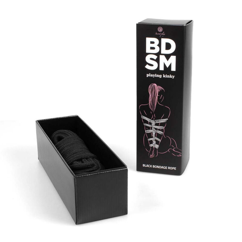 SCHWARZES BONDAGE-SEIL BDSM-KOLLEKTION