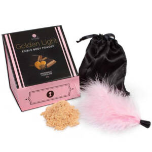 GOLDEN LIGHT KIT APHRODISIAKUM, ESSBARES SCHOKOLADENPULVER & FEDER
