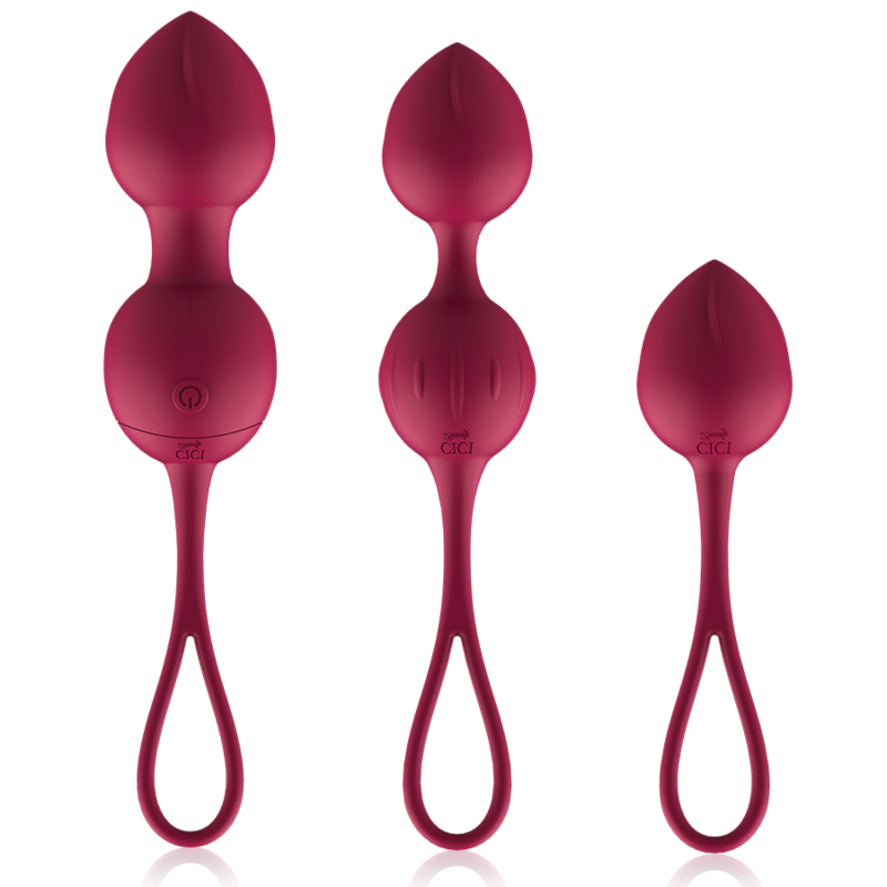 CICI BEAUTY - PREMIUM SILIKON 3 VIBRIERENDE KEGELPERLEN MIT FERNBEDIENUNG