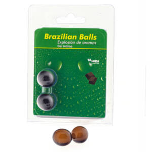 TALOKA - 2 Brasilianische Kugeln Schokoladen-Intim-Gel