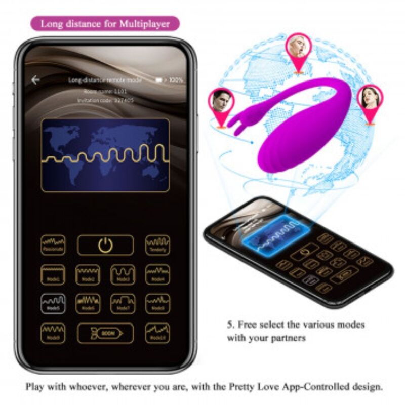 PRETTY LOVE - CATALINA MASSAGER KOSTENLOSE APP LILA