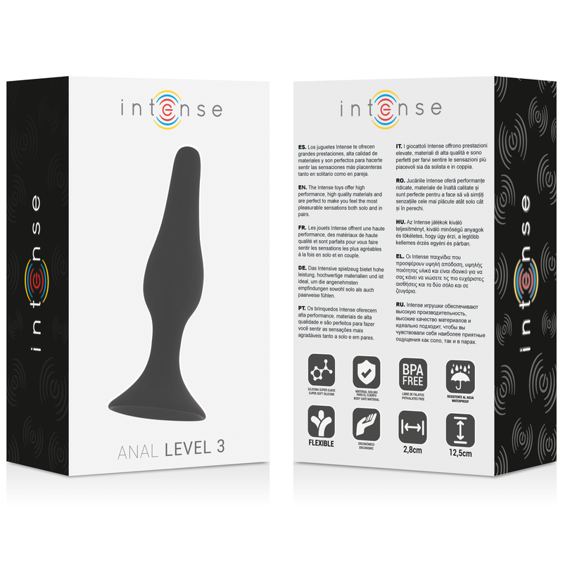 INTENSE - Anal Stufe 3 12,5 cm Schwarz