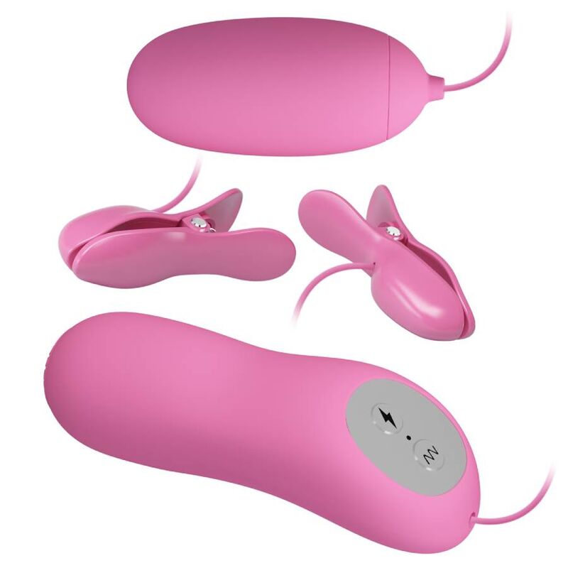 PRETTY LOVE - Pinzette mit Vibration und rosa Elektroschock