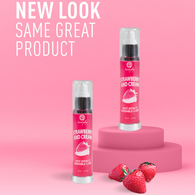 SECRETPLAY - Gleitgel 2-in-1 Wärmeeffekt Erdbeere & Creme 50 ml