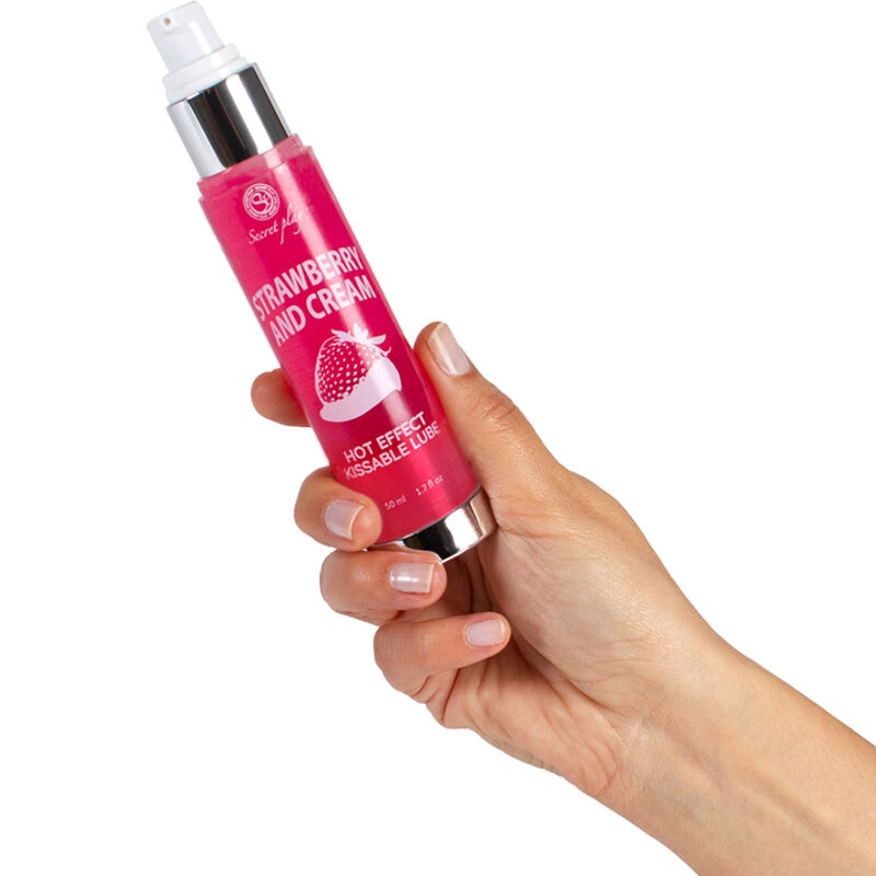 SECRETPLAY - Gleitgel 2-in-1 Wärmeeffekt Erdbeere & Creme 50 ml