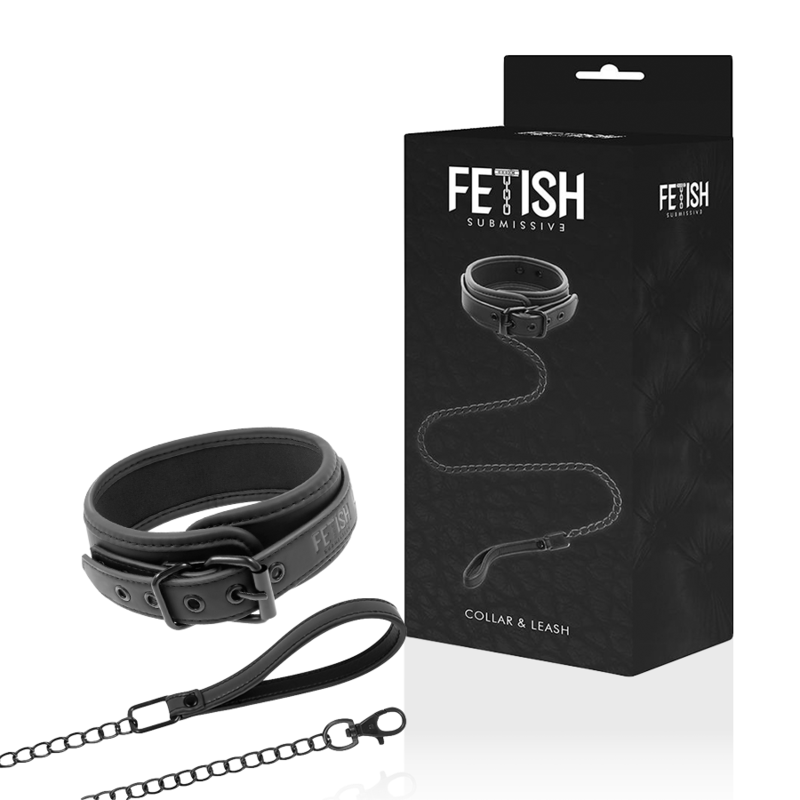 FETISH SUBMISSIVE - KETTENHALSKETTE MIT NEOPREN-FUTTER