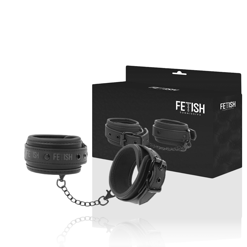 FETISH SUBMISSIVE - KNÖCHELSTÜTZE AUS VEGANEM LEDER MIT NEOPREN-FUTTER
